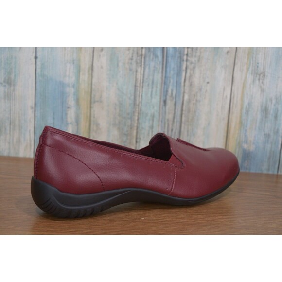 Easy Street Women's Slip-On Shoes Loafers Burgundy Red Comfort Flats Size 12 - Picture 3 of 12